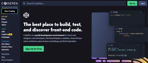 Best Blogging Platforms: CodePen