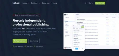 Best Blogging Platforms: Ghost